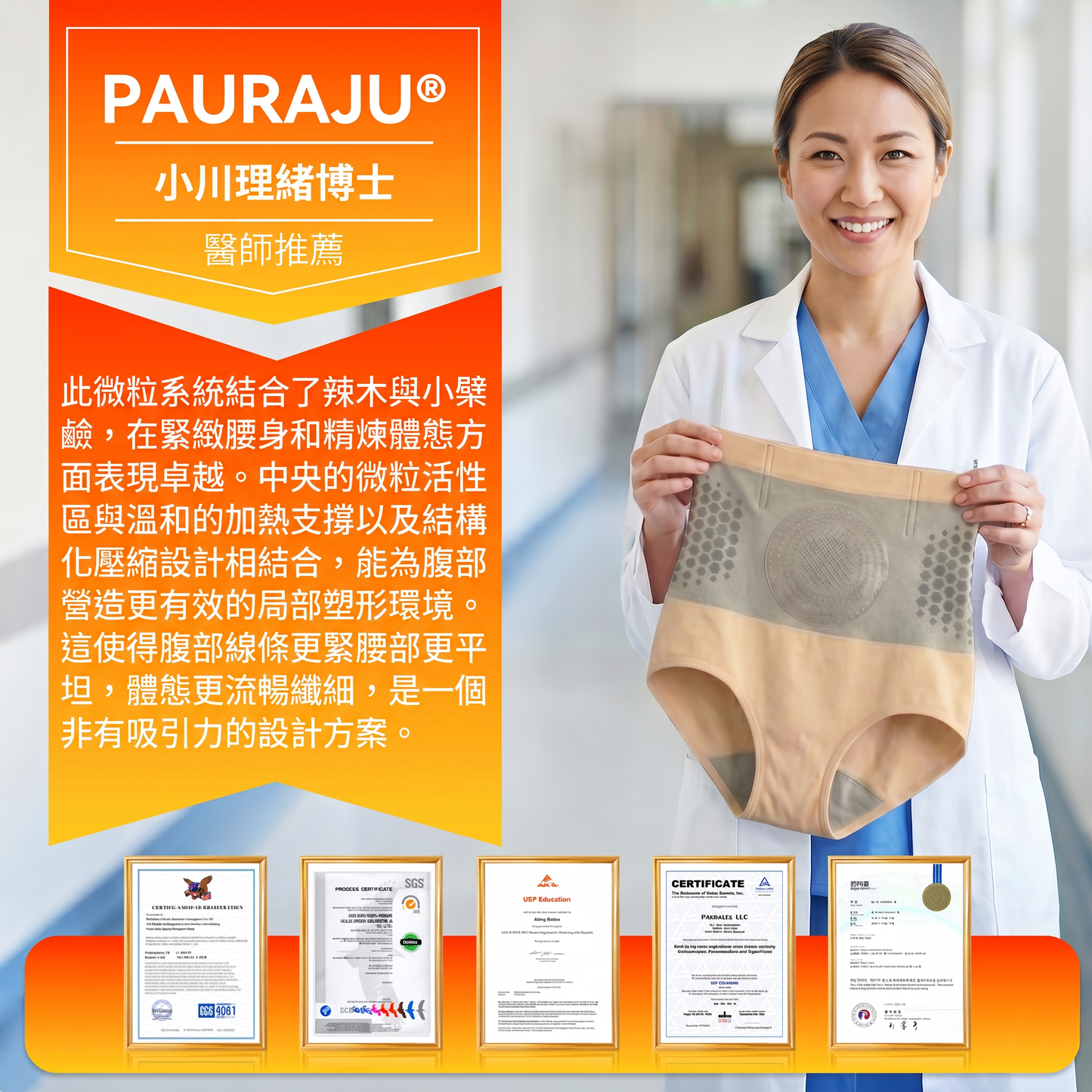 二代燃脂裤-品牌官方旗艦店 |✅ PAURAJU® 2026 辣木與小檁鹼四合一微粒塑形燃脂短褲