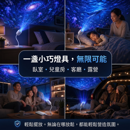 🇹🇼 台灣官方旗艦店 | 🌌 SCNDR® 360° 星空投影夜燈 — 智慧全息銀河投影機