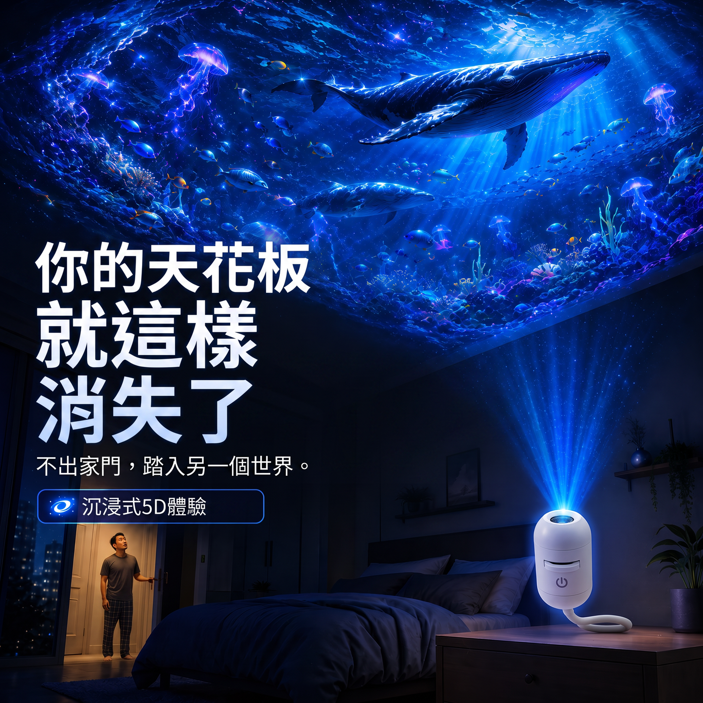 🇹🇼 台灣官方旗艦店 | 🌌 SCNDR® 360° 星空投影夜燈 — 智慧全息銀河投影機
