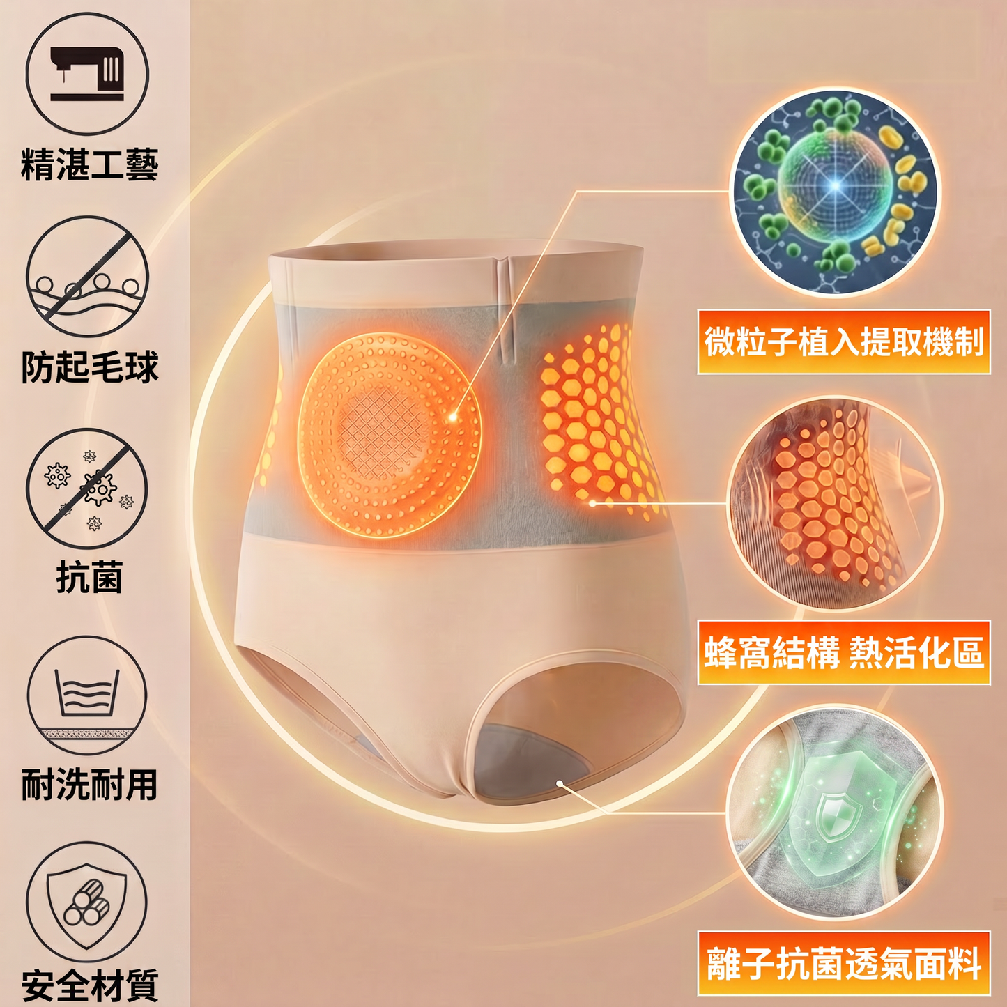 二代燃脂裤-品牌官方旗艦店 |✅ PAURAJU® 2026 辣木與小檁鹼四合一微粒塑形燃脂短褲