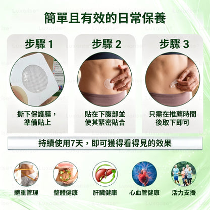 【腰腹管理・日常保養推薦】Luxarise®🍀辣木 × 小檗鹼 10-IN-1 高效奈米微針保養貼片 每日1片，輕鬆融入生活習慣，幫助維持理想體態與活力狀態